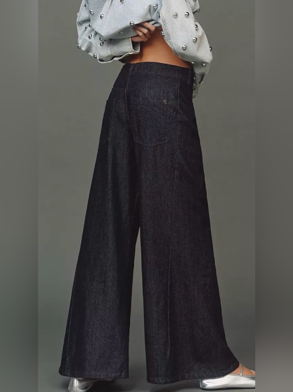 Anthropologie PILCRO The Adi Sparkle Wide Leg Jeans Sz 28 *NWT*